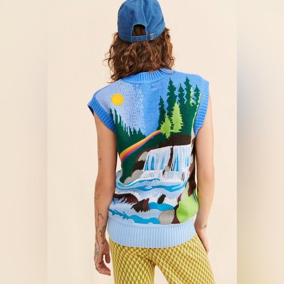 House of Sunny Sweaters - House of sunny chasing waterfalls sweater vest